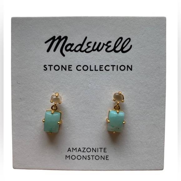Madewell Accessories - NWT Madewell Amazonite Moonstone Earrings